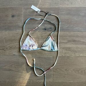 Lover + Friends Women's Multicolor Swimwear Bikini Top Size Small